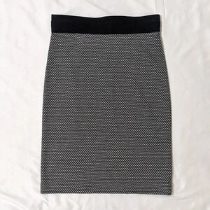 BCBGMaxAzria Pencil Skirt, Color Black/White Size XS